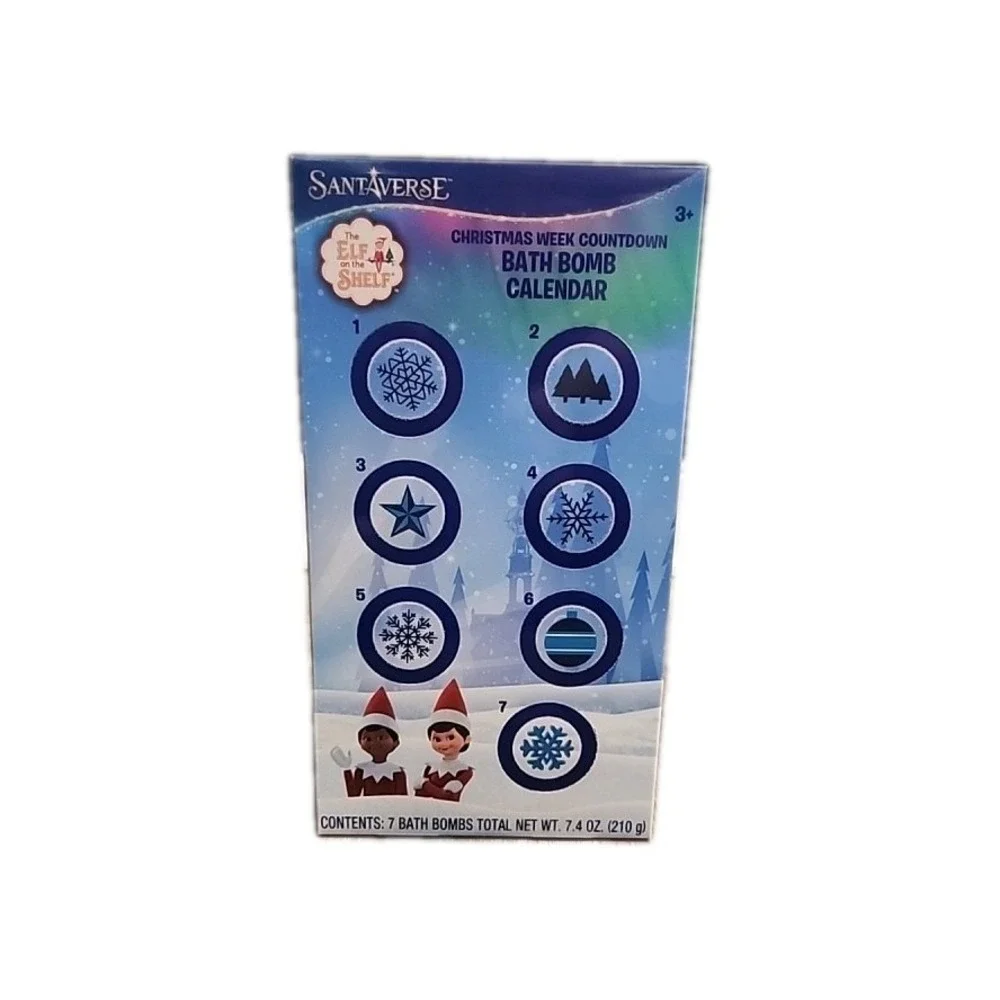 Elf On A Shelf Chrismas Week Countdown Bath Bomb Calender‎ Brand New Sealed